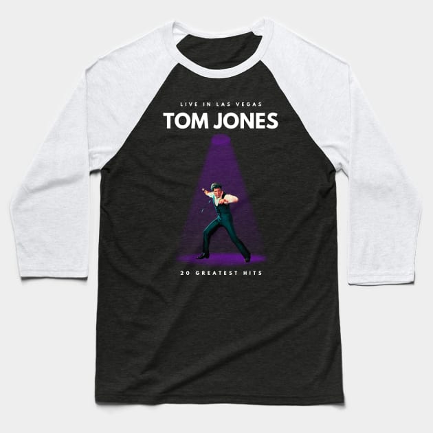 Tom Jones Live in Las Vegas Baseball T-Shirt by Jancuk Relepboys